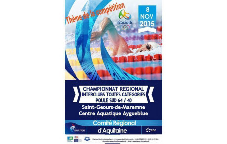 INTERCLUBS TOUTES CATEGORIES POULE SUD 64/40
